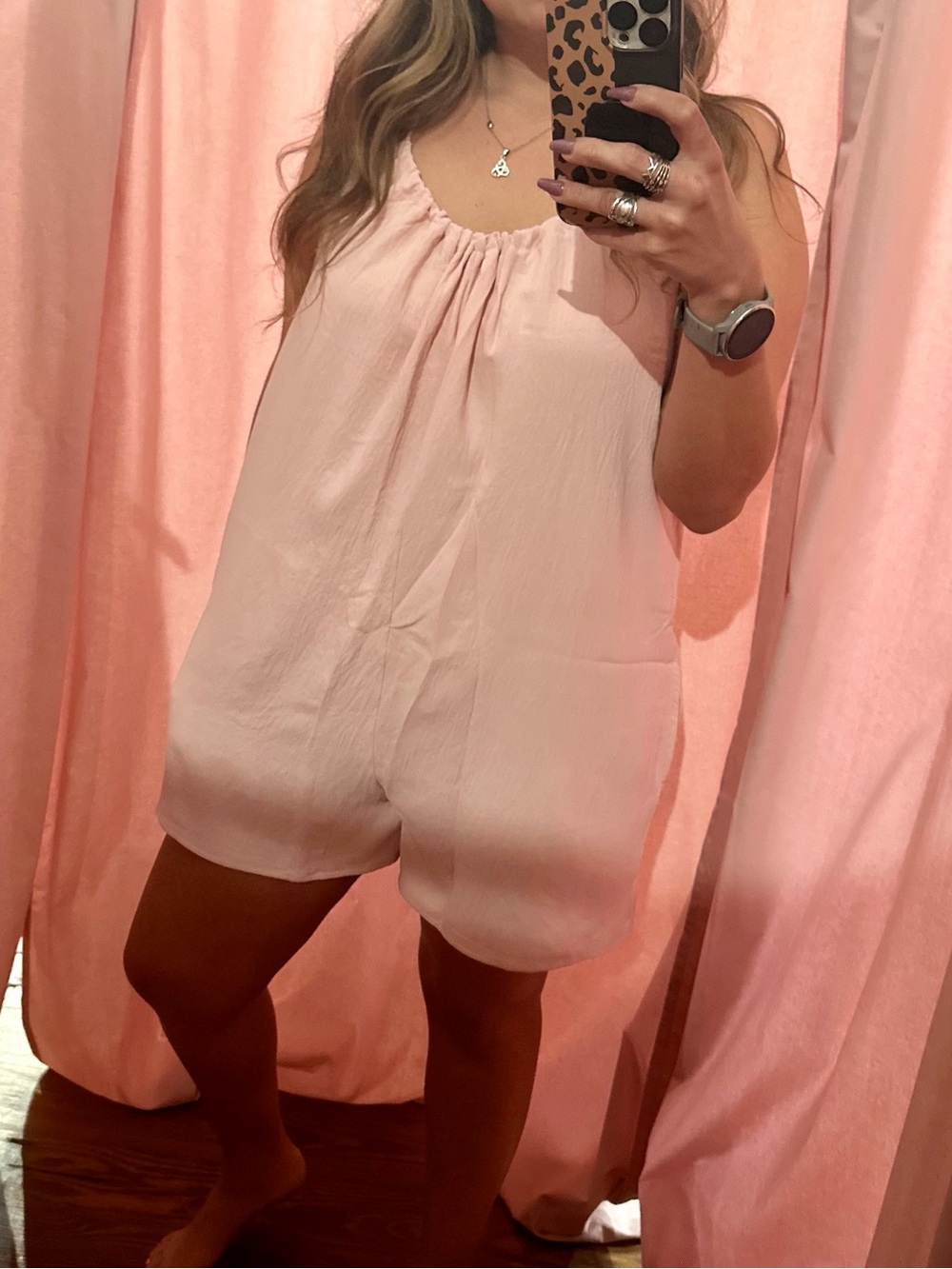 Cherish Blush Pink Spaghetti Strap Romper